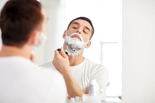 Shaving beard