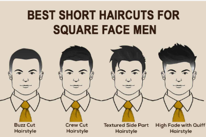 best haircut for a square face male2