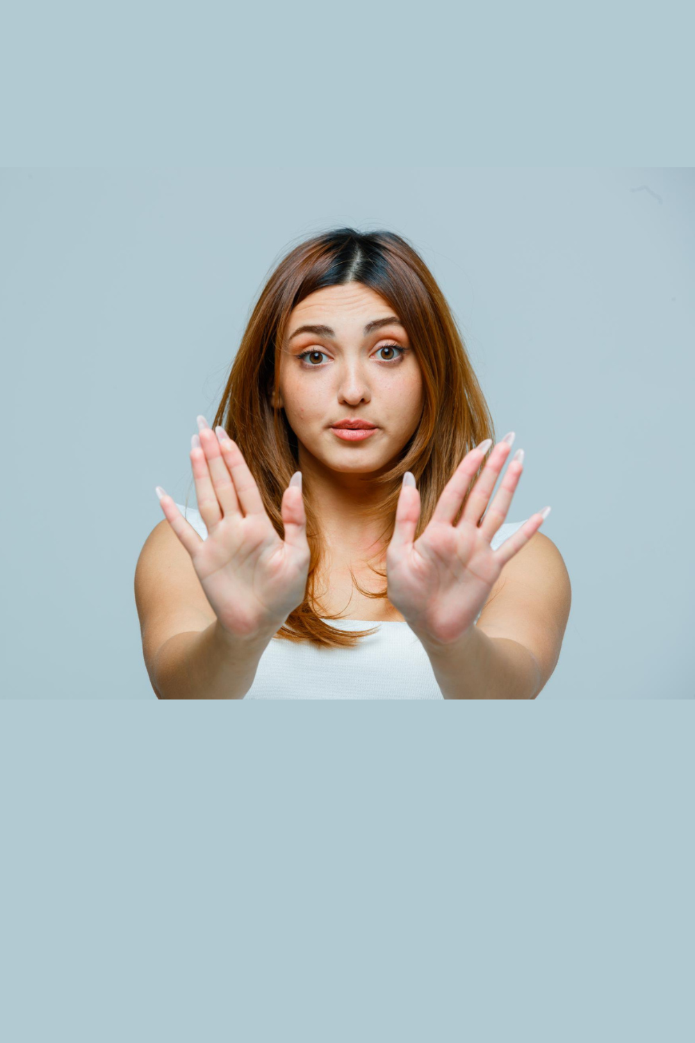 Avoid touching your face often