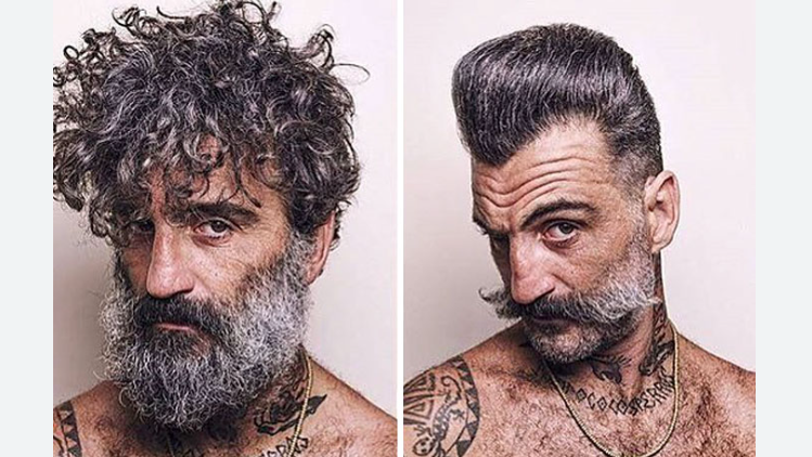 befor and aftermen stylist